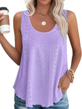 Loose Fit Sleeveless Tank || Purple