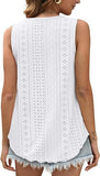 Loose Fit Sleeveless Tank || White