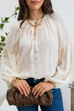 Button Blouse || Ivory