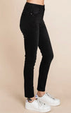 Mid Rise Classic Skinny Jeans || Black Wash