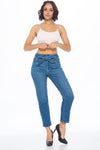 Belted Jeans || Medium Wash