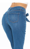 Belted Jeans || Medium Wash